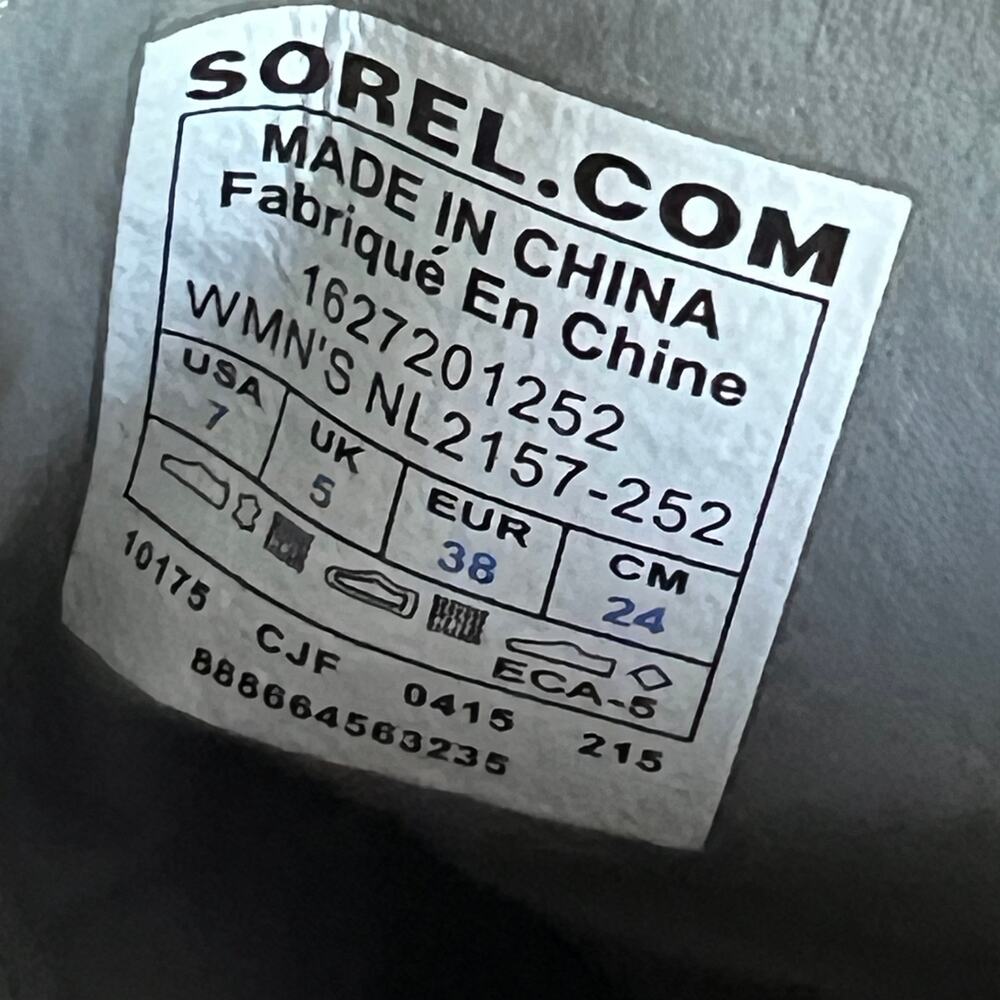 Sorel Major Carly Combat Lace Up Canvas Boots Size 7 - Picture 10 of 12